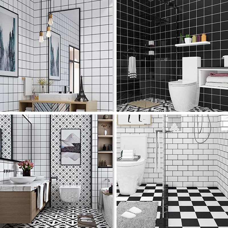 Contemporary Wallpaper Single Tile Bathroom Wallpaper with Rectangle Shape Clearhalo 'Flooring 'Home Improvement' 'home_improvement' 'home_improvement_peel_stick_blacksplash' 'Peel & Stick Backsplash Tile' 'peel_stick_blacksplash' 'Walls & Ceilings' Walls and Ceiling' 1200x1200_840014b4-e52e-4bda-aa38-9b6be761bc6a