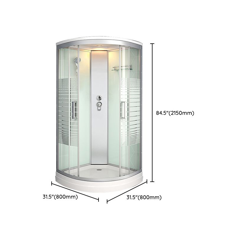 Framed Double Sliding Shower Stall Steam Shower Shower Stall Clearhalo 'Bathroom Remodel & Bathroom Fixtures' 'Home Improvement' 'home_improvement' 'home_improvement_shower_stalls_enclosures' 'Shower Stalls & Enclosures' 'shower_stalls_enclosures' 'Showers & Bathtubs' 1200x1200_8447ac2d-5b06-49c0-a0eb-e55895a4b31c