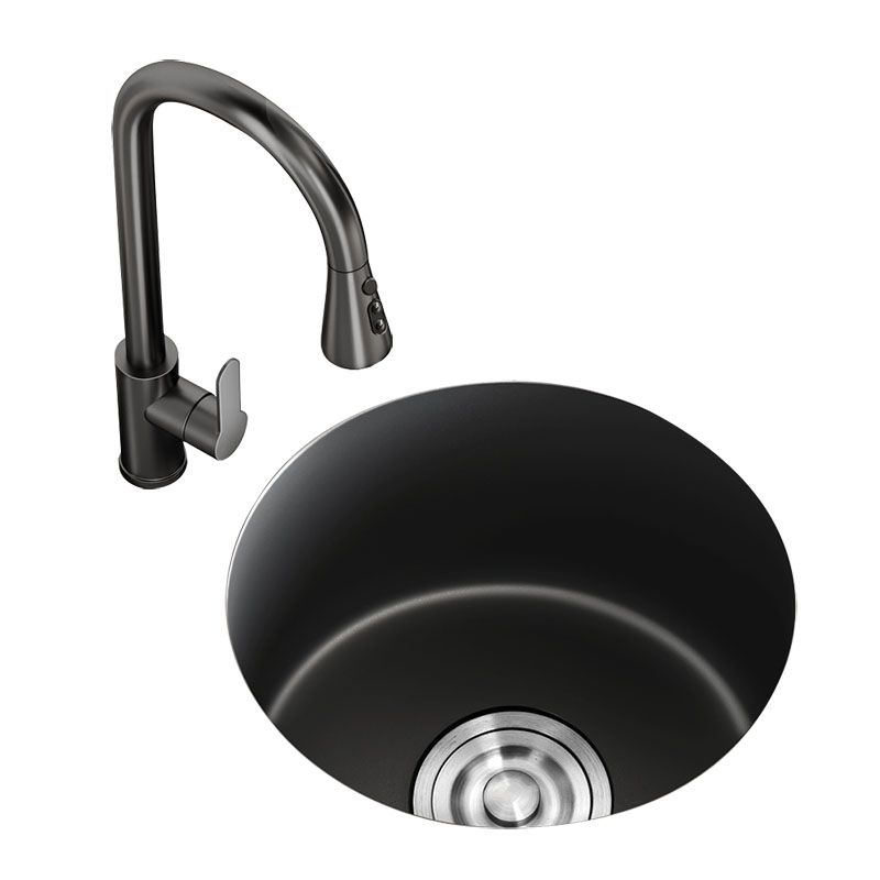 Quartz Kitchen Bar Sink Round Shape Drop-In Kitchen Bar Sink Clearhalo 'Home Improvement' 'home_improvement' 'home_improvement_kitchen_sinks' 'Kitchen Remodel & Kitchen Fixtures' 'Kitchen Sinks & Faucet Components' 'Kitchen Sinks' 'kitchen_sinks' 1200x1200_845f70d8-a627-442a-b4b8-e3850e7cca0c