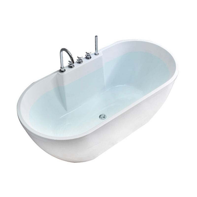 Freestanding Soaking Bath Tub Antique Finish Oval Modern Bathtub Clearhalo 'Bathroom Remodel & Bathroom Fixtures' 'Bathtubs' 'Home Improvement' 'home_improvement' 'home_improvement_bathtubs' 'Showers & Bathtubs' 1200x1200_8469d2b9-aec8-43b6-9031-04d00e7ac60c