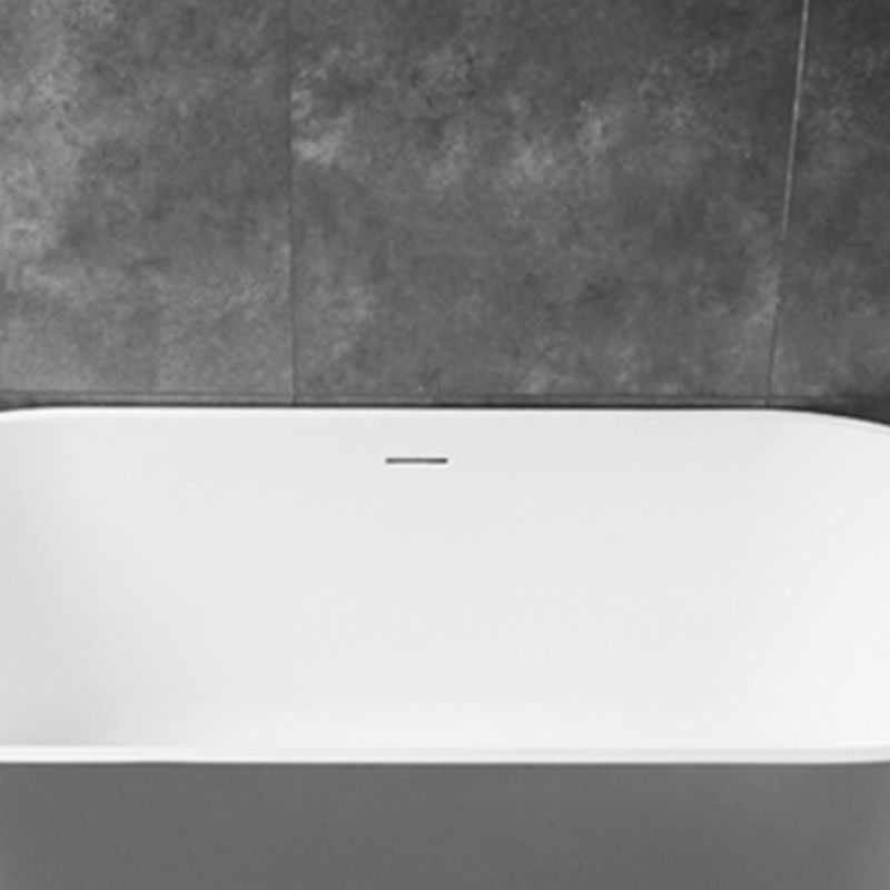 Stone Soaking Bathtub Antique Finish Oval Back to Wall Bath Tub (Faucet not Included) Clearhalo 'Bathroom Remodel & Bathroom Fixtures' 'Bathtubs' 'Home Improvement' 'home_improvement' 'home_improvement_bathtubs' 'Showers & Bathtubs' 1200x1200_847ea422-f4c0-4b73-885b-b61d89496535