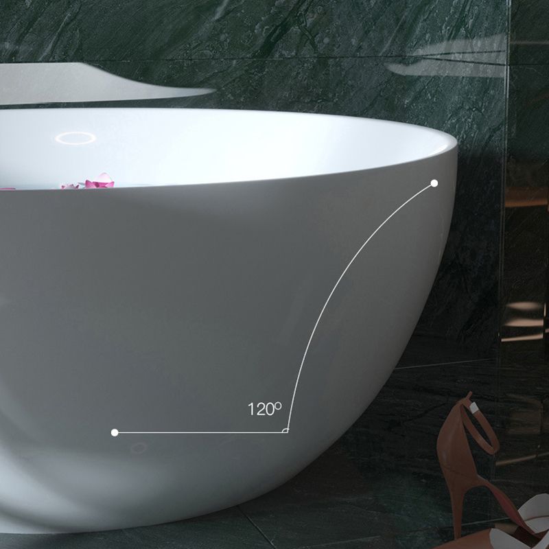 Bathroom Acrylic Round Bath Tub Soaking Stand Alone Tub with Drain Clearhalo 'Bathroom Remodel & Bathroom Fixtures' 'Bathtubs' 'Home Improvement' 'home_improvement' 'home_improvement_bathtubs' 'Showers & Bathtubs' 1200x1200_849a1ed5-277d-43c6-87ca-44d57d5ce466