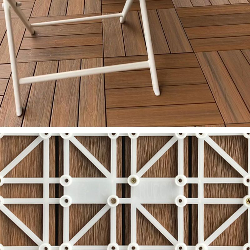 Outdoor Floor Board Wooden Square Stripe Composite Floor Patio Clearhalo 'Home Improvement' 'home_improvement' 'home_improvement_outdoor_deck_tiles_planks' 'Outdoor Deck Tiles & Planks' 'Outdoor Flooring & Tile' 'Outdoor Remodel' 'outdoor_deck_tiles_planks' 1200x1200_84b09d2a-6013-4698-bd97-2a419618619e