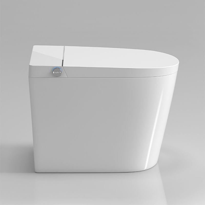 Contemporary Floor Mount Bidet Elongated Dryer Heated Seat Ceramic Foot Sensor Clearhalo 'Bathroom Remodel & Bathroom Fixtures' 'Bidets' 'Home Improvement' 'home_improvement' 'home_improvement_bidets' 'Toilets & Bidets' 1200x1200_84ba603d-775d-4000-b931-e804bb32ef3c