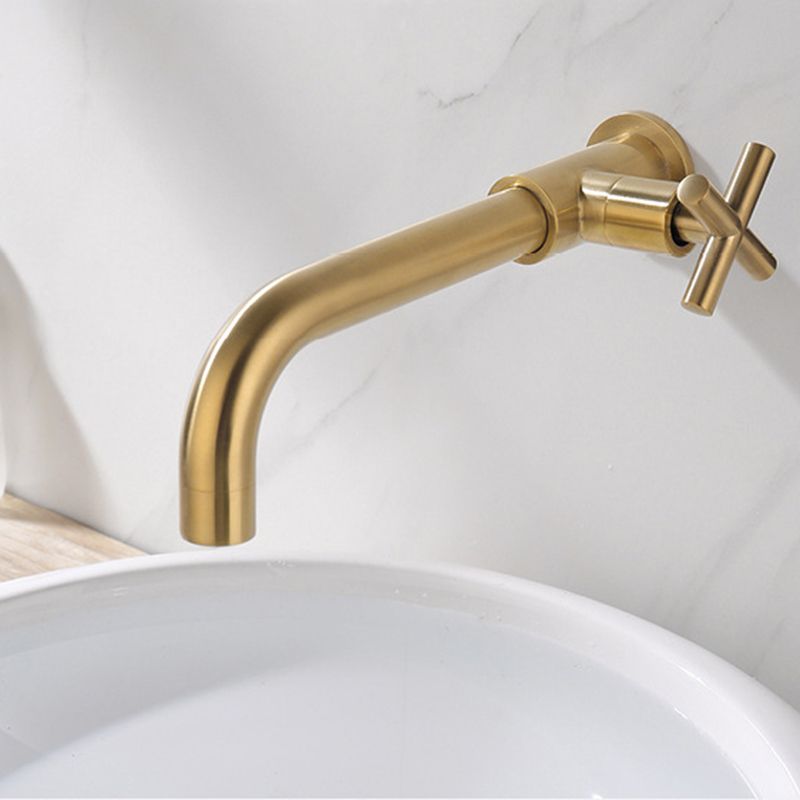 Glam 1-Handle Bathroom Sink Faucet Circular Wall Mounted Bathroom Faucet Clearhalo 'bathroom_sink_faucets' 'Conjunta de Baño y Conjunta de Grifo' 'Coronamiento de Baño y Dispositivo de Baño' 'Grifo del lavabo del baño' 'Hogar' 'home_improvement' 'home_improvement_bathroom_sink_faucets' 'Mejoras para el hogar' 1200x1200_850d2408-d2ef-4d35-8c0e-774cb7d445e3