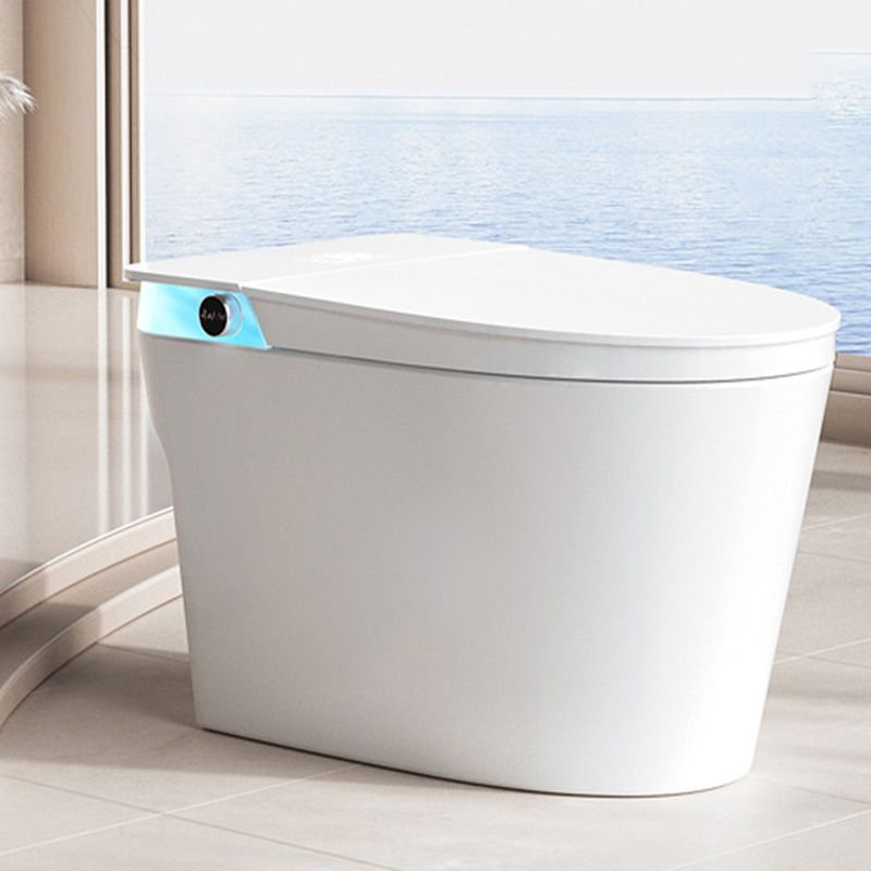 Contemporary White with Heated Seat Foot Sensor Ceramic Floor Standing Bidet Clearhalo 'Bathroom Remodel & Bathroom Fixtures' 'Bidets' 'Home Improvement' 'home_improvement' 'home_improvement_bidets' 'Toilets & Bidets' 1200x1200_8515745b-99e1-483b-a173-93d12b3f7b35