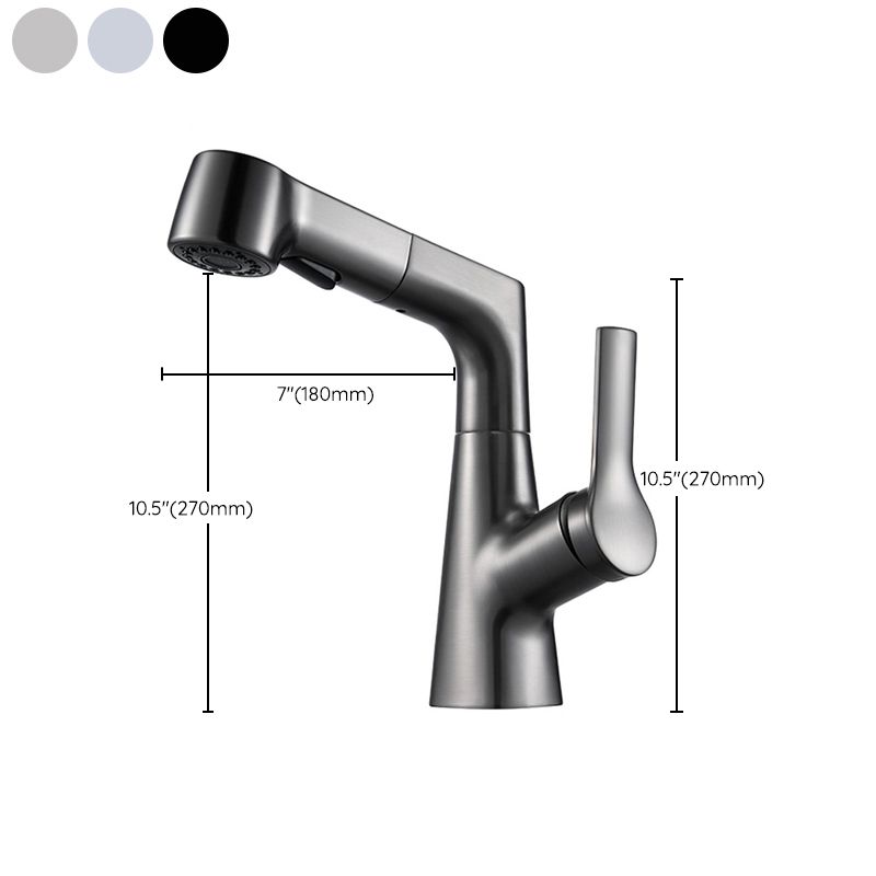 Modern Solid Color Faucet Metal Centerset Lavatory Faucet for Bathroom Clearhalo 'Bathroom Remodel & Bathroom Fixtures' 'Bathroom Sink Faucets' 'Bathroom Sinks & Faucet Components' 'bathroom_sink_faucets' 'Home Improvement' 'home_improvement' 'home_improvement_bathroom_sink_faucets' 1200x1200_8533b752-c329-4764-ac0f-c81577acb817