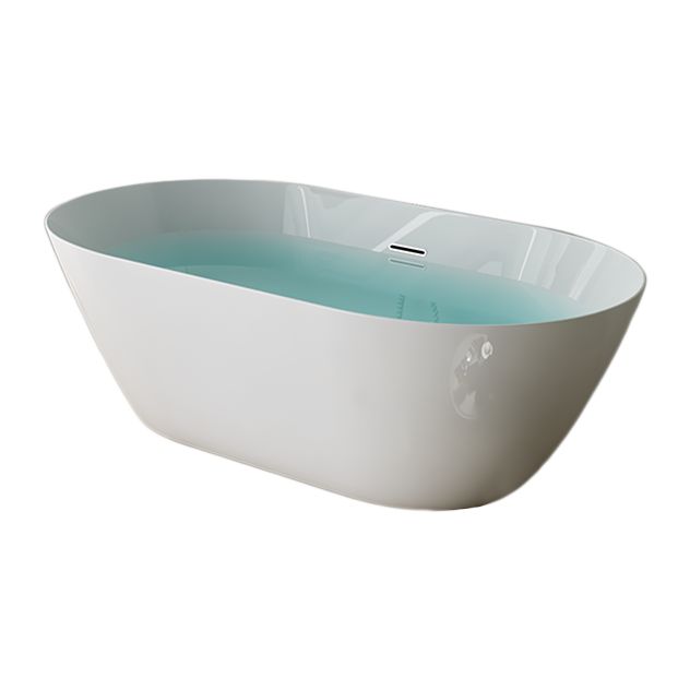 Antique Finish Stand Alone Bathtub Modern Oval Soaking Bath (Faucet not Included) Clearhalo 'Bathroom Remodel & Bathroom Fixtures' 'Bathtubs' 'Home Improvement' 'home_improvement' 'home_improvement_bathtubs' 'Showers & Bathtubs' 1200x1200_8534a07e-9fe5-42b4-867f-7057e9815983