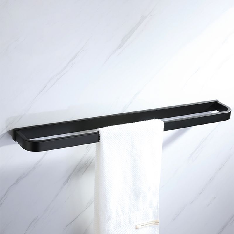 Modern Bathroom Hardware Set Bath Shelf Towel Bar Black Bath Hardware Set Clearhalo 'Bathroom Hardware Sets' 'Bathroom Hardware' 'Bathroom Remodel & Bathroom Fixtures' 'bathroom_hardware_sets' 'Home Improvement' 'home_improvement' 'home_improvement_bathroom_hardware_sets' 1200x1200_85437594-7d60-48dd-81a7-72404c49e8e0