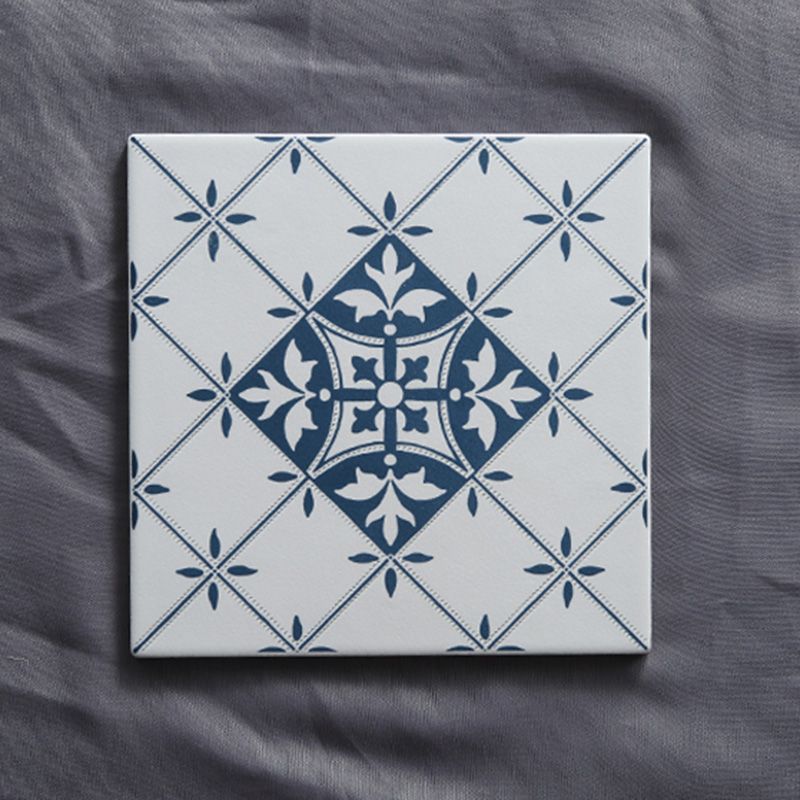 Square 7.87"x7.87" Ceramic Tile Patterned Singular Tile for Floor Clearhalo 'Floor Tiles & Wall Tiles' 'floor_tiles_wall_tiles' 'Flooring 'Home Improvement' 'home_improvement' 'home_improvement_floor_tiles_wall_tiles' Walls and Ceiling' 1200x1200_86031fba-77fa-4b2f-9c60-0d31935d973f