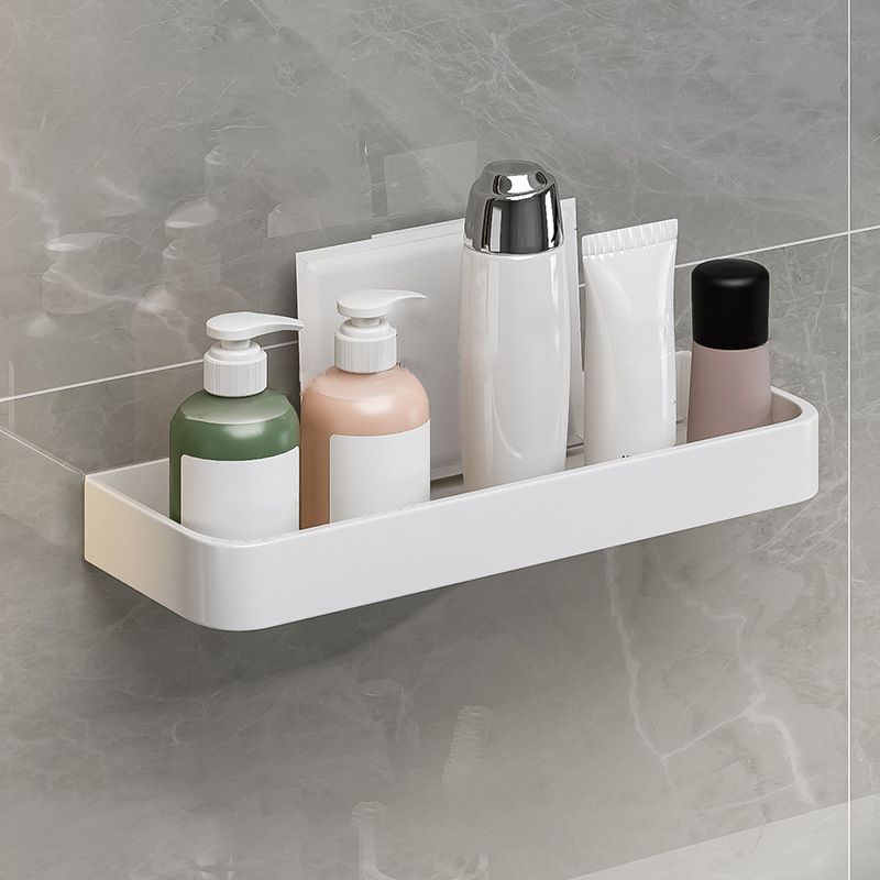 Contemporary Bathroom Accessory Set Metal Bath Shelf in White Clearhalo 'Bathroom Hardware Sets' 'Bathroom Hardware' 'Bathroom Remodel & Bathroom Fixtures' 'bathroom_hardware_sets' 'Home Improvement' 'home_improvement' 'home_improvement_bathroom_hardware_sets' 1200x1200_8604a62a-7017-489e-8adc-739ed23324f1