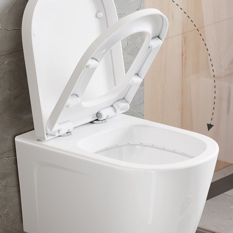 Electronic Elongated Toilet Vitreous China Wall Mounted Bidet Soft Closing Seat Clearhalo 'Bathroom Remodel & Bathroom Fixtures' 'Bidets' 'Home Improvement' 'home_improvement' 'home_improvement_bidets' 'Toilets & Bidets' 1200x1200_8657cc42-39cc-406e-a637-3335c09a0f9e