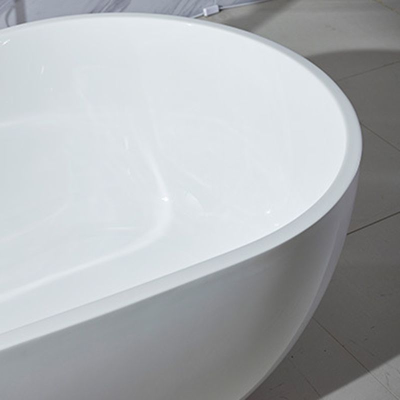 Modern Soaking Bathtub Oval with Drain Acrylic Freestanding Bath Tub Clearhalo 'Bathroom Remodel & Bathroom Fixtures' 'Bathtubs' 'Home Improvement' 'home_improvement' 'home_improvement_bathtubs' 'Showers & Bathtubs' 1200x1200_86817a6c-4161-493d-a009-9d736800f010