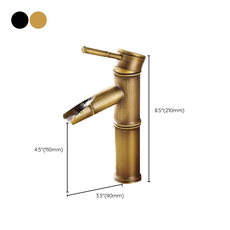 Farmhouse 1 Hole Vanity Sink Faucet Brass Circular Basin Faucet Clearhalo 'bathroom_sink_faucets' 'Conjunta de Baño y Conjunta de Grifo' 'Coronamiento de Baño y Dispositivo de Baño' 'Grifo del lavabo del baño' 'Hogar' 'home_improvement' 'home_improvement_bathroom_sink_faucets' 'Mejoras para el hogar' 1200x1200_871ce1f8-fff2-49d4-9dd2-d3b6f3ed6985