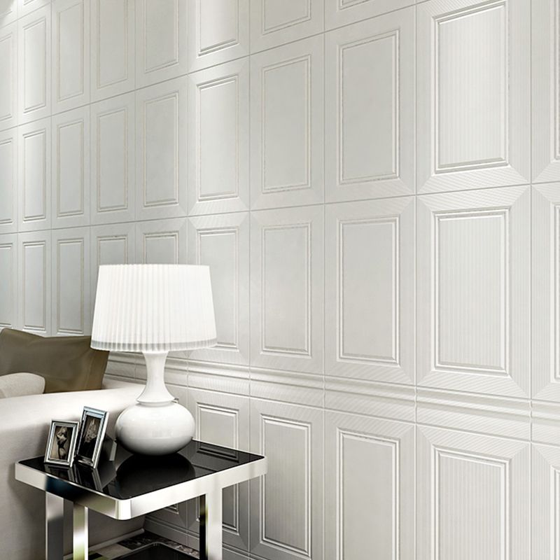 Wainscoting contemporáneo de 1 pieza PVC Shiplap para Indoors-Clearhalo