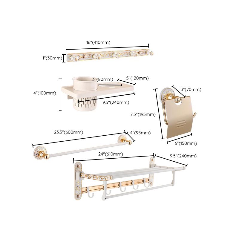 Traditional Metal Bathroom Accessory As Individual Or As a Set Clearhalo 'Bathroom Hardware Sets' 'Bathroom Hardware' 'Bathroom Remodel & Bathroom Fixtures' 'bathroom_hardware_sets' 'Home Improvement' 'home_improvement' 'home_improvement_bathroom_hardware_sets' 1200x1200_873bc701-7543-417f-865b-de9e3685bac8