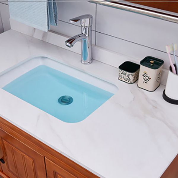 Traditional Wood Sink Vanity Freestanding Bathroom Vanity Set with Mirror Clearhalo 'Bathroom Remodel & Bathroom Fixtures' 'Bathroom Vanities' 'bathroom_vanities' 'Home Improvement' 'home_improvement' 'home_improvement_bathroom_vanities' 1200x1200_8741b77e-d01e-4d01-841e-677db24a0065