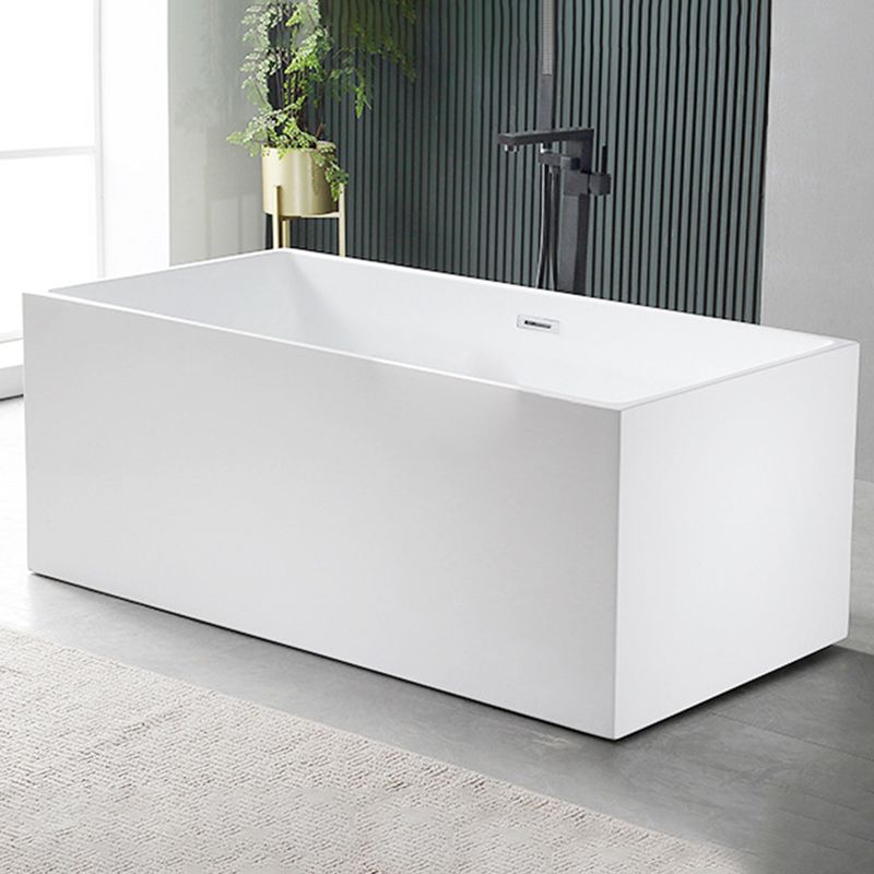 Flat bottom Acrylic Bathtub Soaking White Internal Drain Tub Clearhalo 'Bathroom Remodel & Bathroom Fixtures' 'Bathtubs' 'Home Improvement' 'home_improvement' 'home_improvement_bathtubs' 'Showers & Bathtubs' 1200x1200_8754fbb3-ccf0-4590-9e3c-4831d705c26a