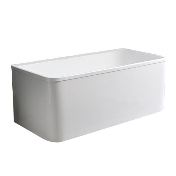 Back to Wall Soaking Bathtub Modern Rectangular Antique Finish Bath Tub Clearhalo 'Bathroom Remodel & Bathroom Fixtures' 'Bathtubs' 'Home Improvement' 'home_improvement' 'home_improvement_bathtubs' 'Showers & Bathtubs' 1200x1200_877aed67-0cea-4977-af35-c8996b747077