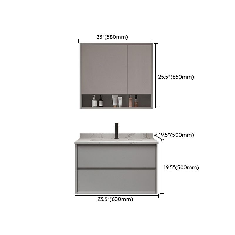 Bathroom Vanity Set Drawers Storage Shelf Ceramic Sink Vanity Set Clearhalo 'Bathroom Remodel & Bathroom Fixtures' 'Bathroom Vanities' 'bathroom_vanities' 'Home Improvement' 'home_improvement' 'home_improvement_bathroom_vanities' 1200x1200_879d776c-064b-4a76-8891-cea636dfd224