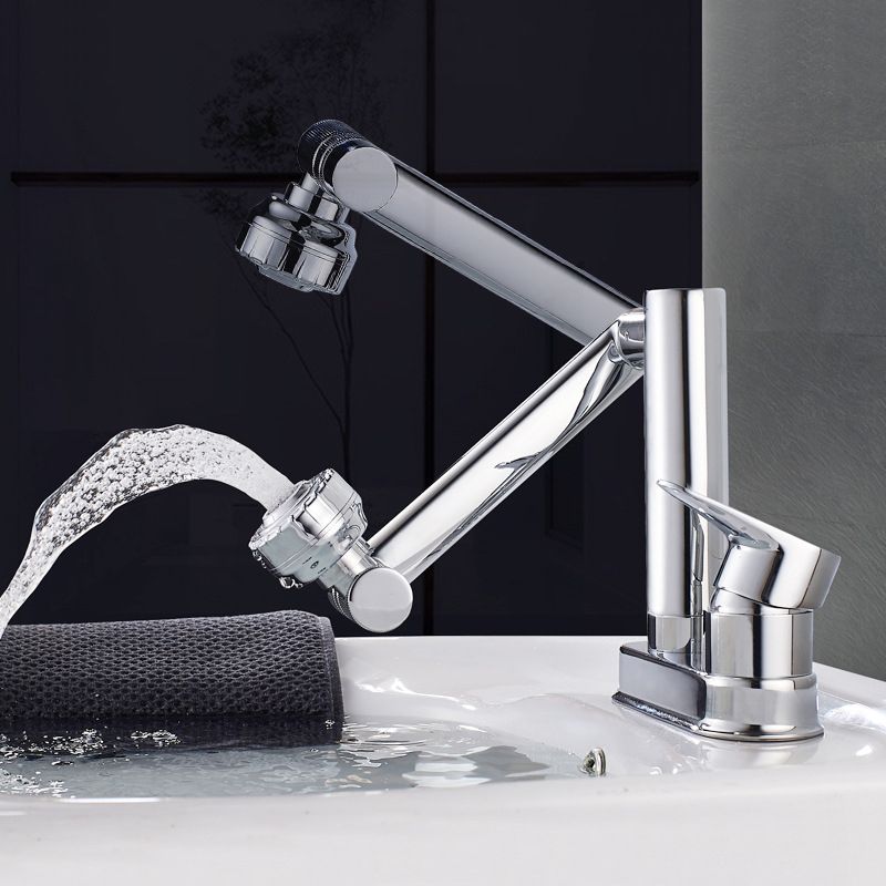 Modern 1-Handle Bathroom Sink Faucet 2 Hole Centerset Lavatory Faucet Clearhalo 'Bathroom Remodel & Bathroom Fixtures' 'Bathroom Sink Faucets' 'Bathroom Sinks & Faucet Components' 'bathroom_sink_faucets' 'Home Improvement' 'home_improvement' 'home_improvement_bathroom_sink_faucets' 1200x1200_87d0e9eb-12cf-4396-9534-2478c5075772