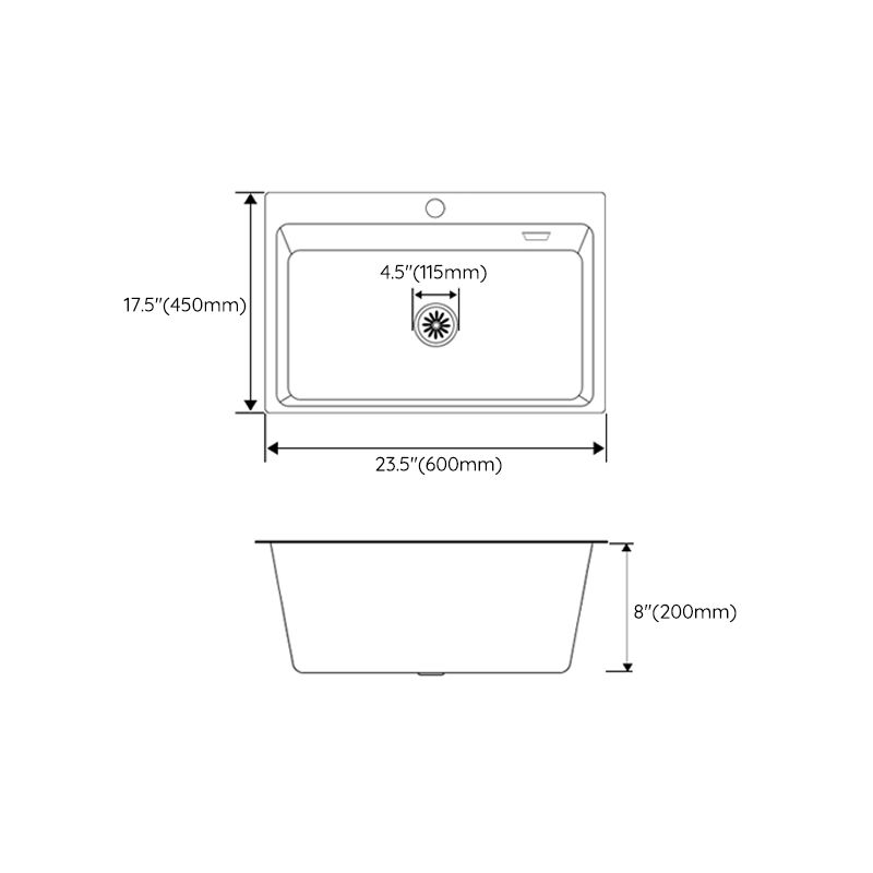 White Quartz Kitchen Sink Rectangle Single Bowl Sink with Basket Strainer Clearhalo 'Home Improvement' 'home_improvement' 'home_improvement_kitchen_sinks' 'Kitchen Remodel & Kitchen Fixtures' 'Kitchen Sinks & Faucet Components' 'Kitchen Sinks' 'kitchen_sinks' 1200x1200_87d71dbb-2166-4a35-a6b6-27b0a4e102c6