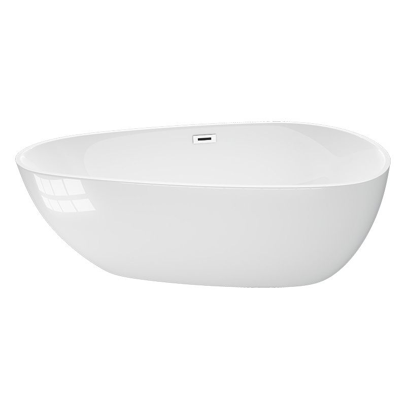 Modern Acrylic Bath Soaking White 23.62-inch Tall Bathtub with Overflow Trim Clearhalo 'Bathroom Remodel & Bathroom Fixtures' 'Bathtubs' 'Home Improvement' 'home_improvement' 'home_improvement_bathtubs' 'Showers & Bathtubs' 1200x1200_87ec48ad-b974-4684-acb6-0ce102043a83