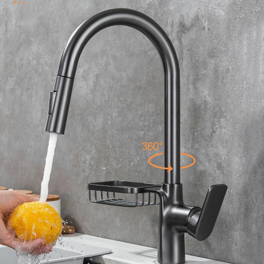 Modern 1-Handle Faucet Pull out Sprayer with Water Dispenser Faucet Clearhalo 'Home Improvement' 'home_improvement' 'home_improvement_kitchen_faucets' 'Kitchen Faucets' 'Kitchen Remodel & Kitchen Fixtures' 'Kitchen Sinks & Faucet Components' 'kitchen_faucets' 1200x1200_87eda7f8-96fe-4729-838d-510bb9e5ffd5