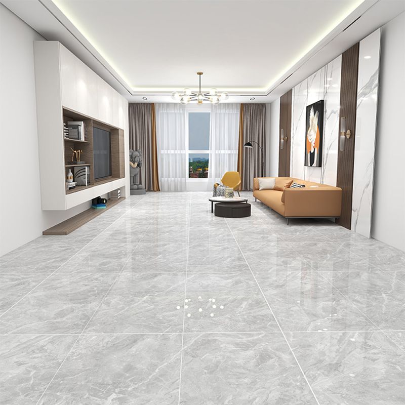 Floor and Wall Tile Marble Print Living Room Porcelain Indoor Floor Tile Clearhalo 'Floor Tiles & Wall Tiles' 'floor_tiles_wall_tiles' 'Flooring 'Home Improvement' 'home_improvement' 'home_improvement_floor_tiles_wall_tiles' Walls and Ceiling' 1200x1200_882a520d-ac60-4d98-adde-df75a27401ea