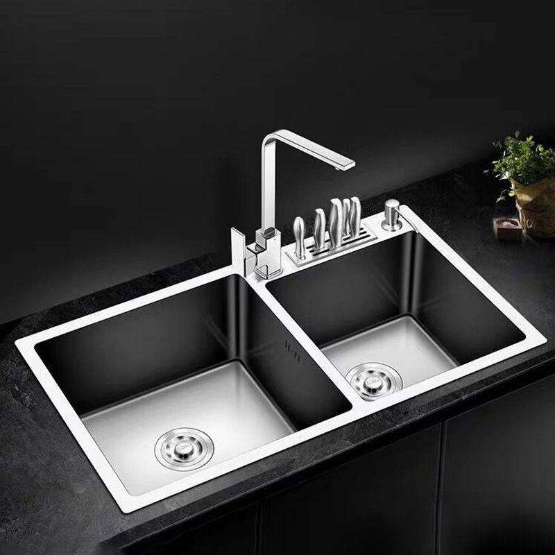 Modern Style Kitchen Sink Stainless Steel Dirt Resistant Kitchen Sink Clearhalo 'Home Improvement' 'home_improvement' 'home_improvement_kitchen_sinks' 'Kitchen Remodel & Kitchen Fixtures' 'Kitchen Sinks & Faucet Components' 'Kitchen Sinks' 'kitchen_sinks' 1200x1200_882c0f69-2915-4997-ada2-e0da6ba98915