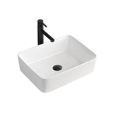 Contemporary Bathroom Sink Porcelain Solid Color Rectangular Vessel Bathroom Sink Clearhalo 'Bathroom Remodel & Bathroom Fixtures' 'Bathroom Sinks & Faucet Components' 'Bathroom Sinks' 'bathroom_sink' 'Home Improvement' 'home_improvement' 'home_improvement_bathroom_sink' 1200x1200_88472f83-79cd-439c-877a-6158f30da716