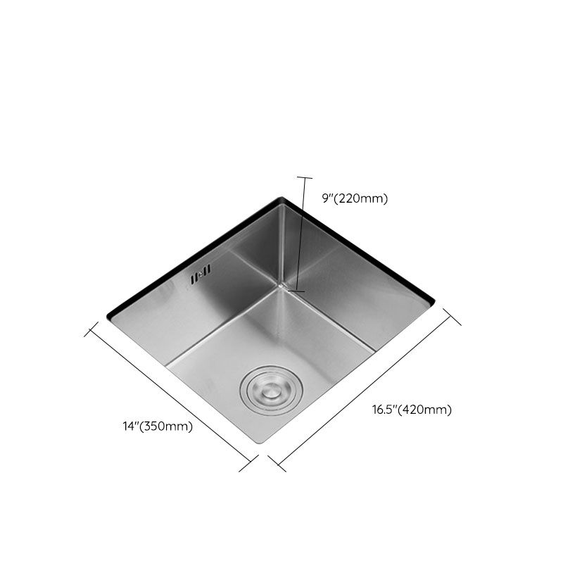 Contemporary Style Kitchen Sink Stainless Steel Kitchen Sink with Drain Assembly Clearhalo 'Home Improvement' 'home_improvement' 'home_improvement_kitchen_sinks' 'Kitchen Remodel & Kitchen Fixtures' 'Kitchen Sinks & Faucet Components' 'Kitchen Sinks' 'kitchen_sinks' 1200x1200_88562195-3a4c-414d-8894-135663b0a322