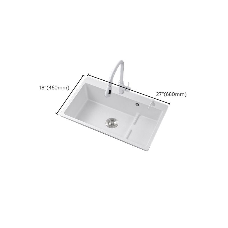 Kitchen Ceramic Sink Rectangular Anti-spill Pull-out Faucet Ceramic Sink Clearhalo 'Home Improvement' 'home_improvement' 'home_improvement_kitchen_sinks' 'Kitchen Remodel & Kitchen Fixtures' 'Kitchen Sinks & Faucet Components' 'Kitchen Sinks' 'kitchen_sinks' 1200x1200_885674f2-e36b-4e0c-b91c-01c8f76f48c5