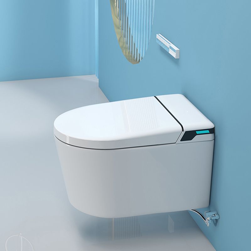 White All-In-One Smart Bidet with Tank 15" Wide Wall Mount Bidet Clearhalo 'Bathroom Remodel & Bathroom Fixtures' 'Bidets' 'Home Improvement' 'home_improvement' 'home_improvement_bidets' 'Toilets & Bidets' 1200x1200_8880e0e4-1b0a-47f3-9ca7-40fd6e68857a