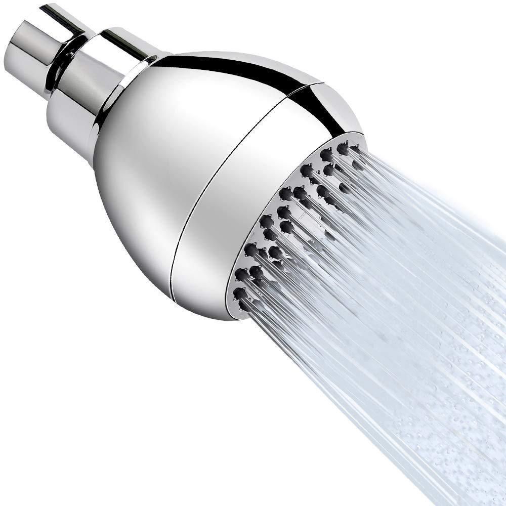 Modern Style Handheld Shower Head Wall-Mount Round Standard Shower Head Clearhalo 'Bathroom Remodel & Bathroom Fixtures' 'Home Improvement' 'home_improvement' 'home_improvement_shower_heads' 'Shower Heads' 'shower_heads' 'Showers & Bathtubs Plumbing' 'Showers & Bathtubs' 1200x1200_88b02b63-57c3-4658-91e5-c6f528fafc47