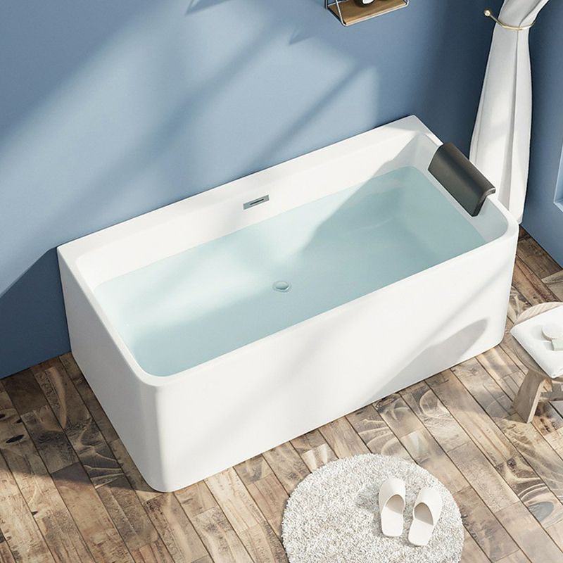 Freestanding Acrylic Bathtub Rectangular Modern Bathtub with Drain and Overflow Trim Clearhalo 'Bathroom Remodel & Bathroom Fixtures' 'Bathtubs' 'Home Improvement' 'home_improvement' 'home_improvement_bathtubs' 'Showers & Bathtubs' 1200x1200_88b4520f-6170-4a9f-bf8c-4aaad7ffdf43