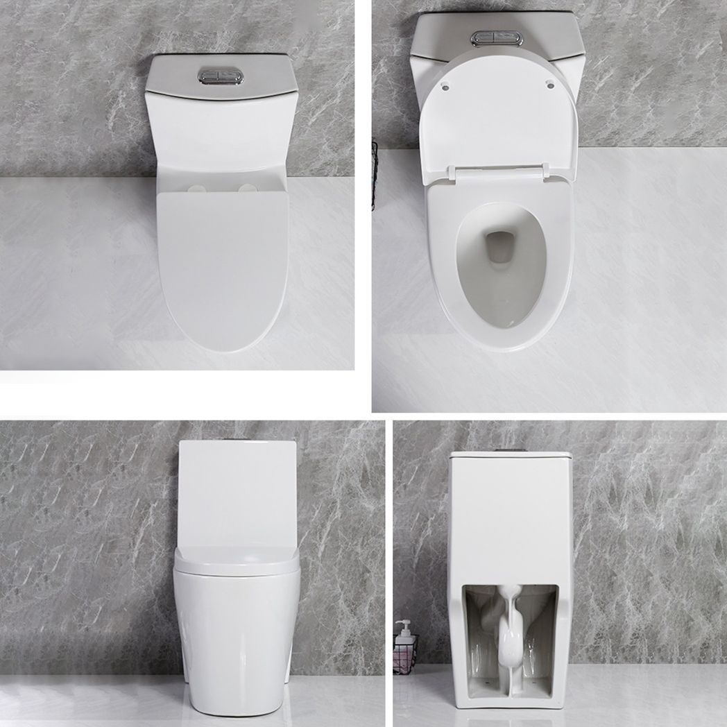 Modern Siphon Jet Toilet Floor Mount Flush Toilet with Toilet Seat Clearhalo 'Bathroom Remodel & Bathroom Fixtures' 'Home Improvement' 'home_improvement' 'home_improvement_toilets' 'Toilets & Bidets' 'Toilets' 1200x1200_88e1197b-68fa-42ca-9dc4-198569670b6d