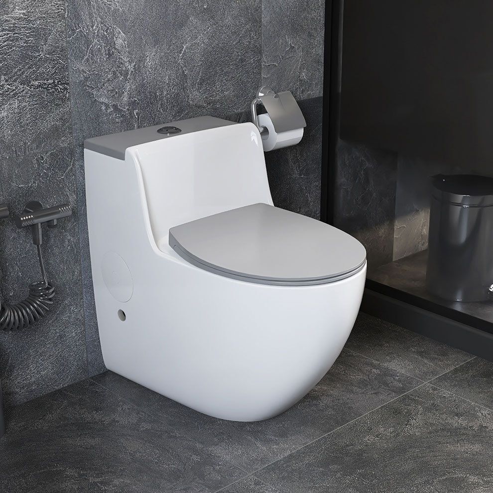 Modern Elongated Toilet Bowl Siphon Jet Flush Toilet with Seat Clearhalo 'Bathroom Remodel & Bathroom Fixtures' 'Home Improvement' 'home_improvement' 'home_improvement_toilets' 'Toilets & Bidets' 'Toilets' 1200x1200_88eafb12-6a1c-42d5-8a4c-75062856265d