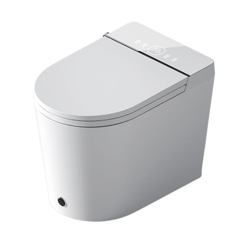 Smart Toilet Elongated Contemporary with Heated Seat Ceramic Foot Sensor Clearhalo 'Bathroom Remodel & Bathroom Fixtures' 'Bidets' 'Home Improvement' 'home_improvement' 'home_improvement_bidets' 'Toilets & Bidets' 1200x1200_89c5e852-4ce8-4a39-a8e7-063e3447945e