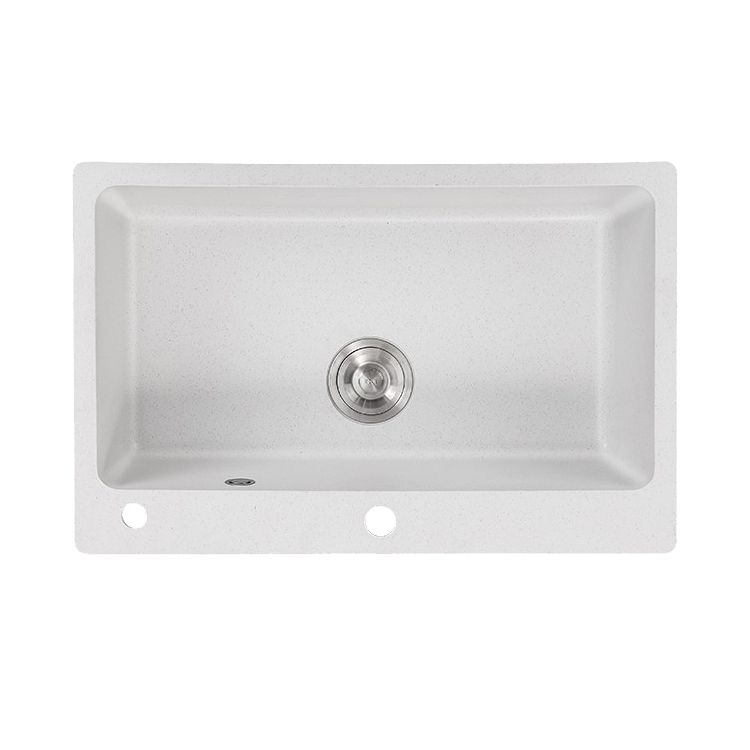 Quartz Kitchen Sink Rectangular Shape Single Bowl Kitchen Sink with Drain Strainer Kit Clearhalo 'Home Improvement' 'home_improvement' 'home_improvement_kitchen_sinks' 'Kitchen Remodel & Kitchen Fixtures' 'Kitchen Sinks & Faucet Components' 'Kitchen Sinks' 'kitchen_sinks' 1200x1200_89e1cb07-11e2-4ca6-a399-9743a9e2b258