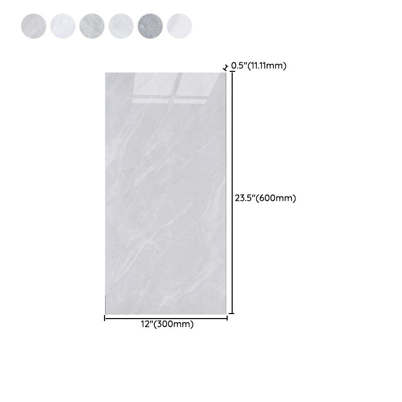 Rectangular Ceramic Polished Straight Edge Singular Tile Marble Look Bathroom Floor Clearhalo 'Floor Tiles & Wall Tiles' 'floor_tiles_wall_tiles' 'Flooring 'Home Improvement' 'home_improvement' 'home_improvement_floor_tiles_wall_tiles' Walls and Ceiling' 1200x1200_89e39d3f-7484-4eba-b905-3d195c964506