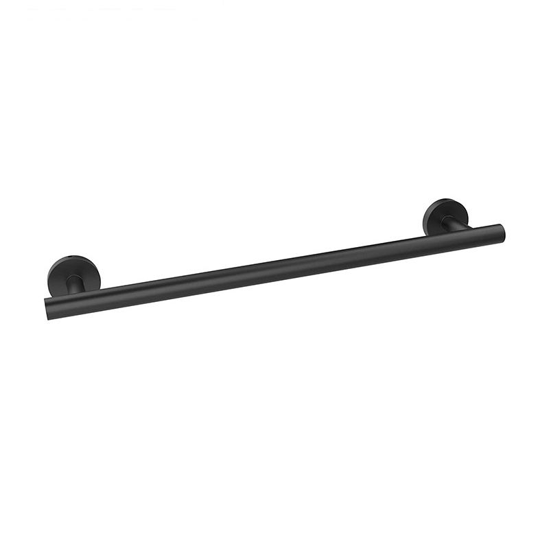 Matte Black Bathroom Hardware Set Stainless Steel Towel Bar/Paper Holder/Robe Hooks Clearhalo 'Bathroom Hardware Sets' 'Bathroom Hardware' 'Bathroom Remodel & Bathroom Fixtures' 'bathroom_hardware_sets' 'Home Improvement' 'home_improvement' 'home_improvement_bathroom_hardware_sets' 1200x1200_8a0f72c0-e50a-4c69-b13c-4a66b4e7ef4b