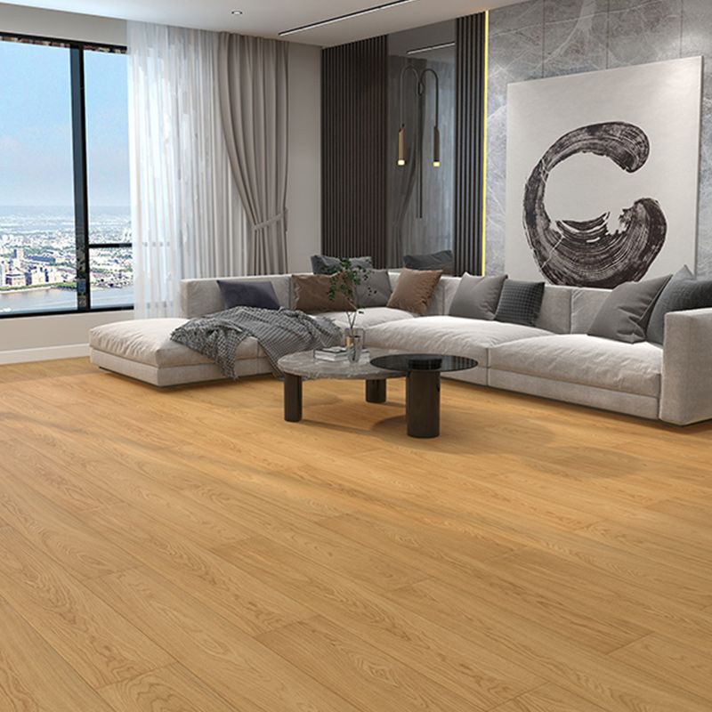 Contemporary Oak Wood Hardwood Flooring Smooth Waterproof Flooring Clearhalo 'Flooring 'Hardwood Flooring' 'hardwood_flooring' 'Home Improvement' 'home_improvement' 'home_improvement_hardwood_flooring' Walls and Ceiling' 1200x1200_8a229a4b-38fa-4c00-9cfa-a671d01917a4