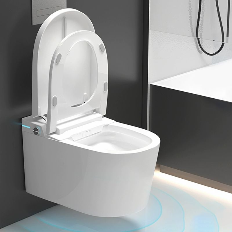 Contemporary Antimicrobial Wall Hung Toilet Set with Temperature Control Clearhalo 'Bathroom Remodel & Bathroom Fixtures' 'Bidets' 'Home Improvement' 'home_improvement' 'home_improvement_bidets' 'Toilets & Bidets' 1200x1200_8a5b1132-9af5-4eba-90d8-6341934445fe