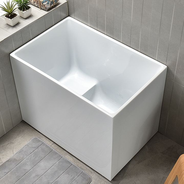 Back to Wall Bathtub Antique Finish Rectangular Soaking Bathtub Clearhalo 'Bathroom Remodel & Bathroom Fixtures' 'Bathtubs' 'Home Improvement' 'home_improvement' 'home_improvement_bathtubs' 'Showers & Bathtubs' 1200x1200_8a793f36-6ebd-4eb3-9dc9-48ab58baf0f7