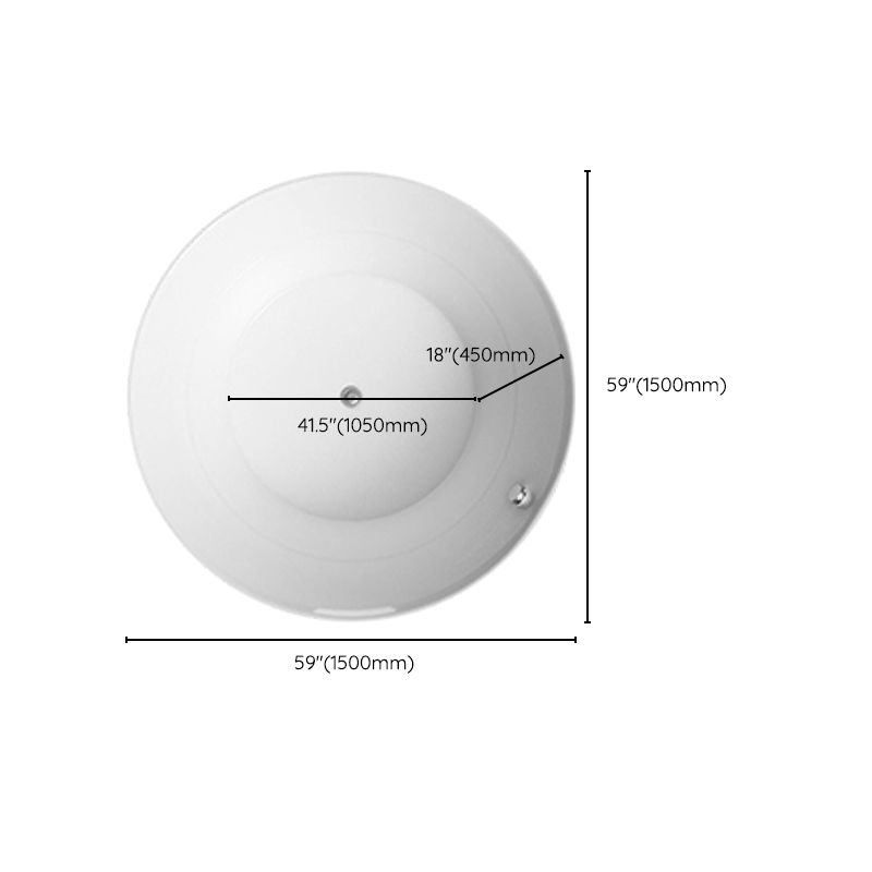 Bathroom Acrylic Round Bath Tub Soaking Stand Alone Tub with Drain Clearhalo 'Bathroom Remodel & Bathroom Fixtures' 'Bathtubs' 'Home Improvement' 'home_improvement' 'home_improvement_bathtubs' 'Showers & Bathtubs' 1200x1200_8a8e4e7f-d057-4772-87cd-ad3835dcf568