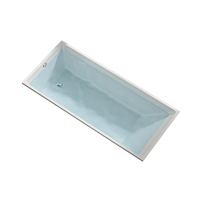 Contemporary Drop-in Soaking Bathtub Rectangle Acrylic Bathtub in White Clearhalo 'Bathroom Remodel & Bathroom Fixtures' 'Bathtubs' 'Home Improvement' 'home_improvement' 'home_improvement_bathtubs' 'Showers & Bathtubs' 1200x1200_8abb6a19-d3cc-4f7a-9041-66632b3128ec