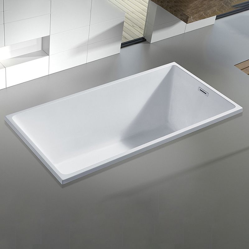 Modern Drop-in Acrylic Bathtub Internal Drain White Soaking Tub Clearhalo 'Bathroom Remodel & Bathroom Fixtures' 'Bathtubs' 'Home Improvement' 'home_improvement' 'home_improvement_bathtubs' 'Showers & Bathtubs' 1200x1200_8b3b3541-e794-4d3c-9761-be4b742c2d6d