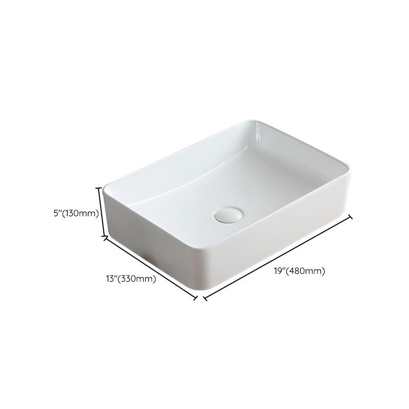 Modern Bathroom Sink Pop-Up Drain Porcelain Round Vessel Sink Clearhalo 'Bathroom Remodel & Bathroom Fixtures' 'Bathroom Sinks & Faucet Components' 'Bathroom Sinks' 'bathroom_sink' 'Home Improvement' 'home_improvement' 'home_improvement_bathroom_sink' 1200x1200_8b5fb908-c54d-448a-86c0-389fe8b43002