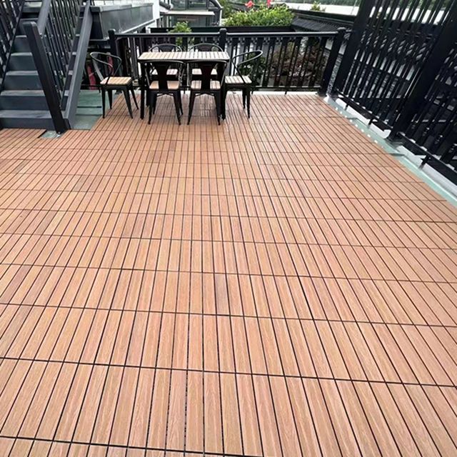 Deck Plank Loose Lay Wood Flooring Tiles Garden Outdoor Flooring Clearhalo 'Home Improvement' 'home_improvement' 'home_improvement_outdoor_deck_tiles_planks' 'Outdoor Deck Tiles & Planks' 'Outdoor Flooring & Tile' 'Outdoor Remodel' 'outdoor_deck_tiles_planks' 1200x1200_8b6275db-155b-4af1-9b68-77a98252d6a1